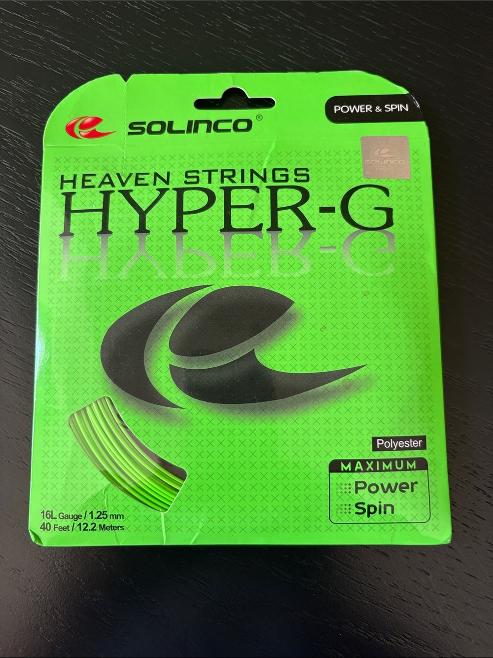 Hyper-G Tennis String - Neon Green